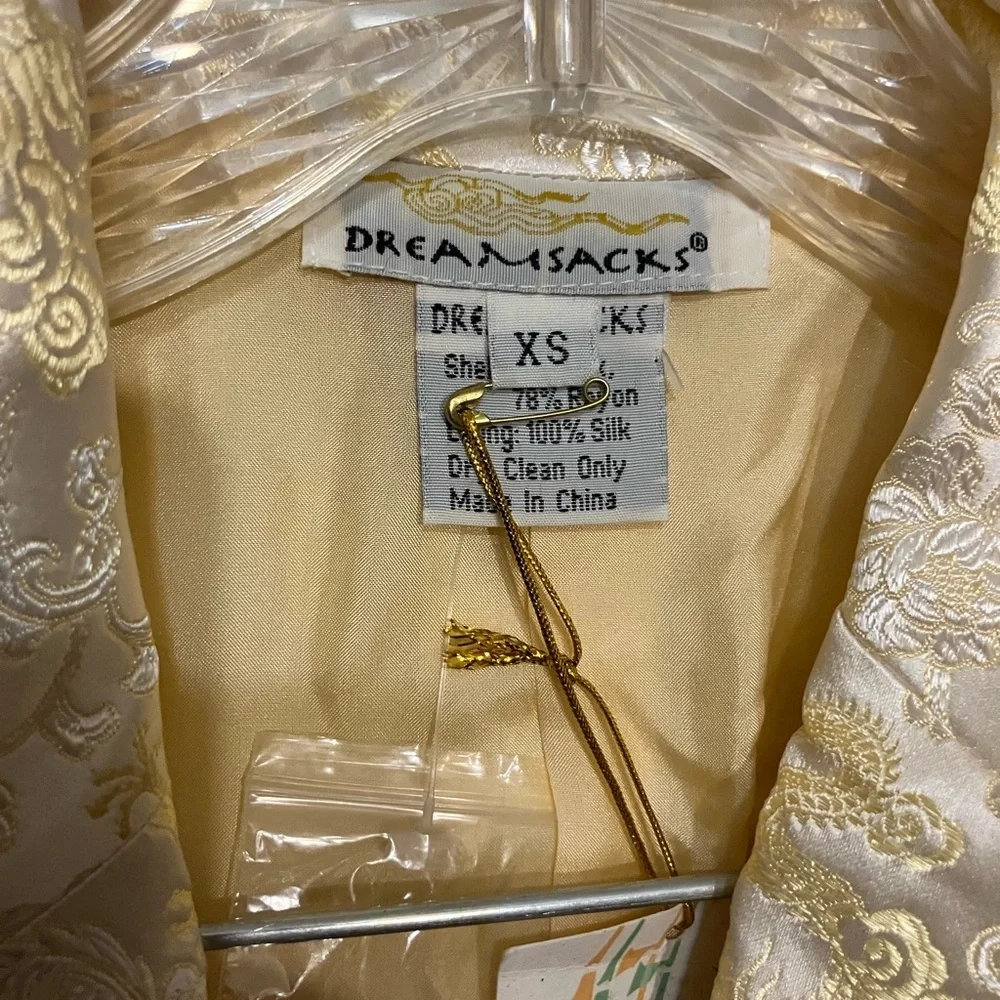 Dreamsacks silk brocade jacket size Small NWT happy New Year! Chinese dragons